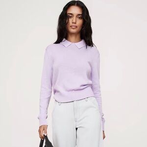 Banana Republic Lilac Polo Neck Sweater